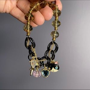 Betsy Johnson cat bracelet